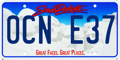 SD license plate 0CNE37
