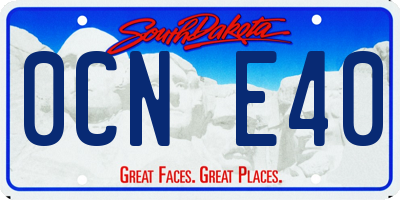 SD license plate 0CNE40