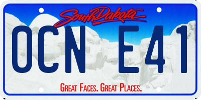 SD license plate 0CNE41