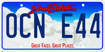 SD license plate 0CNE44