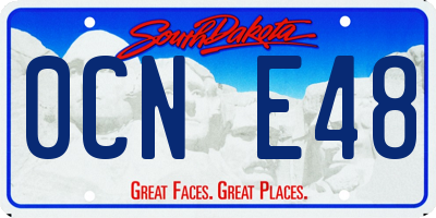 SD license plate 0CNE48