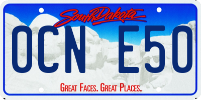 SD license plate 0CNE50