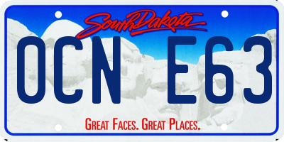 SD license plate 0CNE63