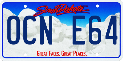 SD license plate 0CNE64
