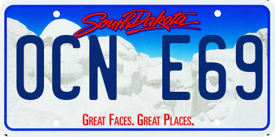 SD license plate 0CNE69