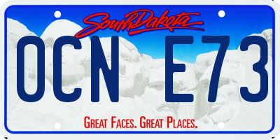 SD license plate 0CNE73