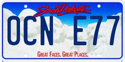 SD license plate 0CNE77