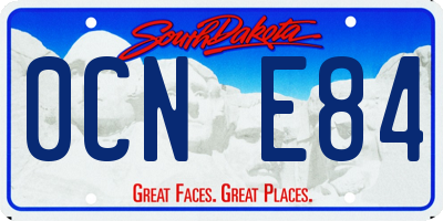SD license plate 0CNE84