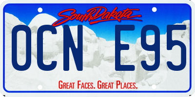 SD license plate 0CNE95