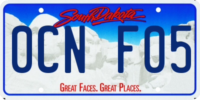SD license plate 0CNF05