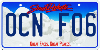 SD license plate 0CNF06