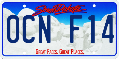 SD license plate 0CNF14
