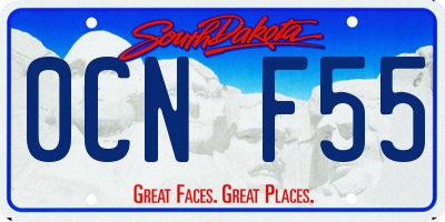 SD license plate 0CNF55