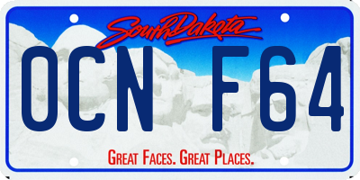 SD license plate 0CNF64