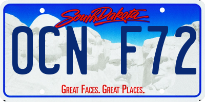 SD license plate 0CNF72