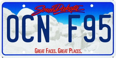 SD license plate 0CNF95