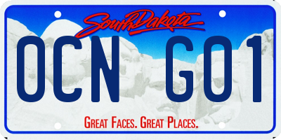 SD license plate 0CNG01