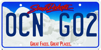 SD license plate 0CNG02