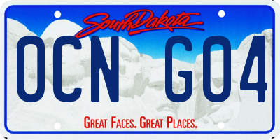 SD license plate 0CNG04