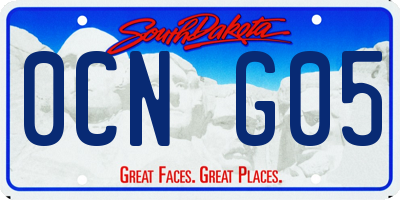 SD license plate 0CNG05