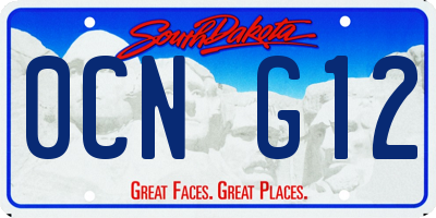 SD license plate 0CNG12