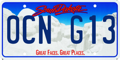 SD license plate 0CNG13