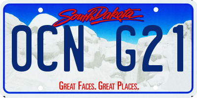 SD license plate 0CNG21