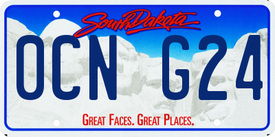SD license plate 0CNG24