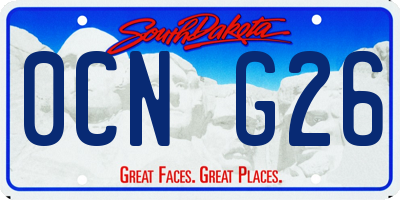 SD license plate 0CNG26