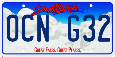 SD license plate 0CNG32