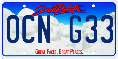 SD license plate 0CNG33
