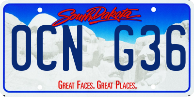 SD license plate 0CNG36