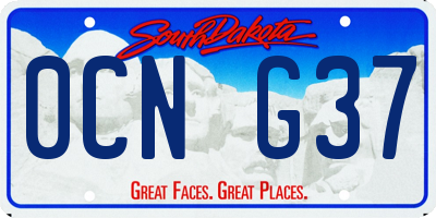 SD license plate 0CNG37