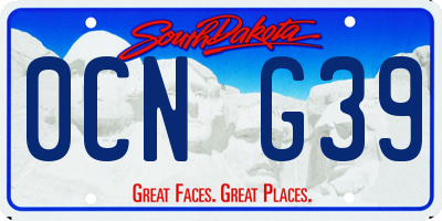 SD license plate 0CNG39