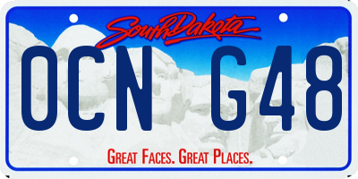 SD license plate 0CNG48