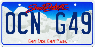 SD license plate 0CNG49
