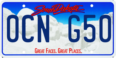 SD license plate 0CNG50