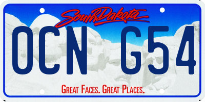 SD license plate 0CNG54