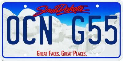SD license plate 0CNG55