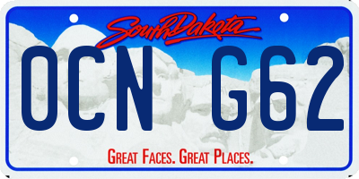 SD license plate 0CNG62
