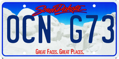 SD license plate 0CNG73