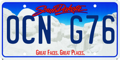SD license plate 0CNG76