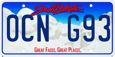 SD license plate 0CNG93