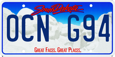 SD license plate 0CNG94