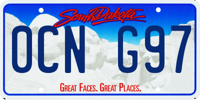 SD license plate 0CNG97