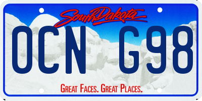 SD license plate 0CNG98
