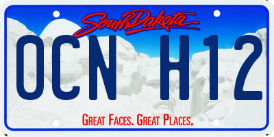 SD license plate 0CNH12