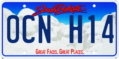 SD license plate 0CNH14