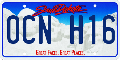SD license plate 0CNH16