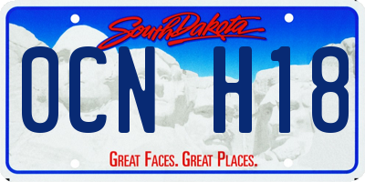 SD license plate 0CNH18